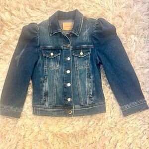 Retrofete Denim Jacket with Puff Sleeves